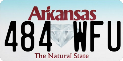 AR license plate 484WFU