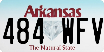 AR license plate 484WFV