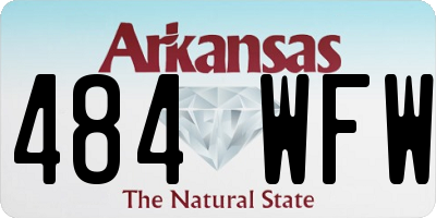 AR license plate 484WFW