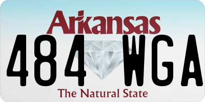 AR license plate 484WGA