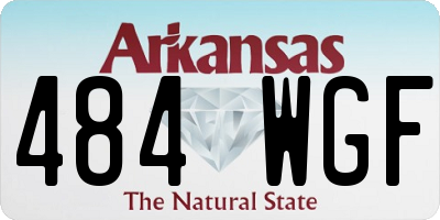 AR license plate 484WGF