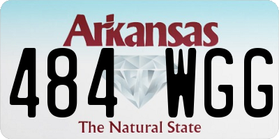 AR license plate 484WGG