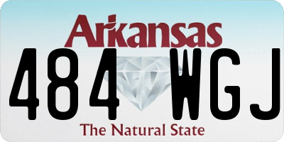 AR license plate 484WGJ