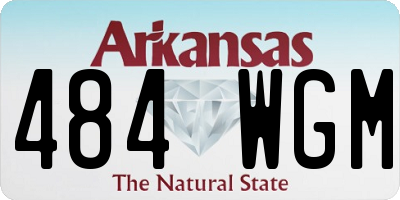 AR license plate 484WGM