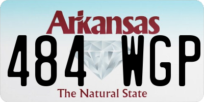 AR license plate 484WGP