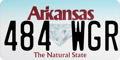 AR license plate 484WGR