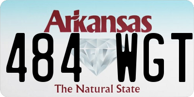 AR license plate 484WGT