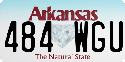 AR license plate 484WGU