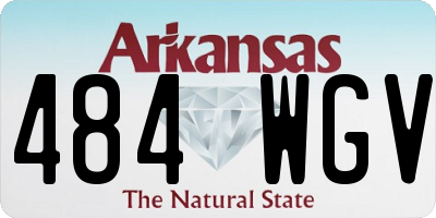 AR license plate 484WGV