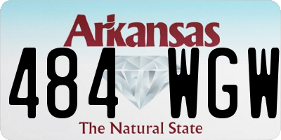 AR license plate 484WGW