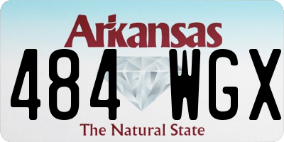 AR license plate 484WGX