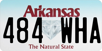 AR license plate 484WHA