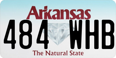 AR license plate 484WHB
