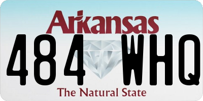 AR license plate 484WHQ