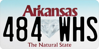 AR license plate 484WHS