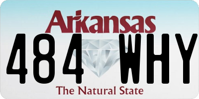 AR license plate 484WHY