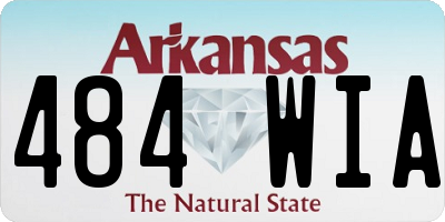 AR license plate 484WIA