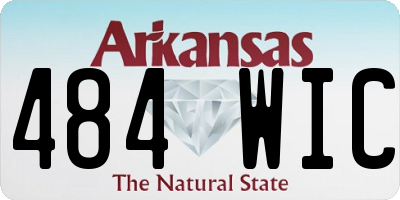 AR license plate 484WIC