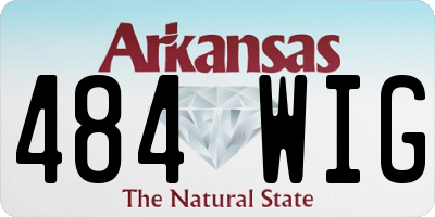 AR license plate 484WIG