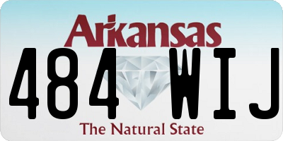 AR license plate 484WIJ