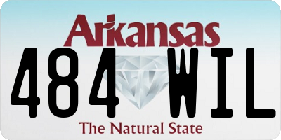 AR license plate 484WIL