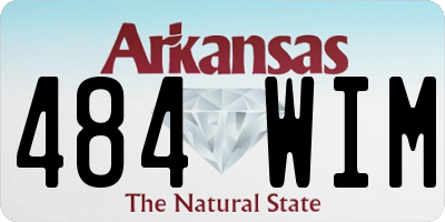 AR license plate 484WIM