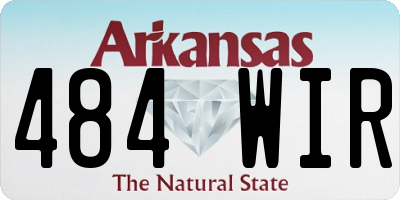 AR license plate 484WIR