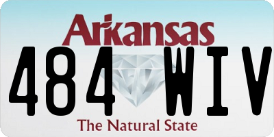 AR license plate 484WIV