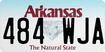 AR license plate 484WJA