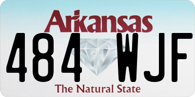 AR license plate 484WJF