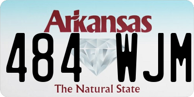 AR license plate 484WJM