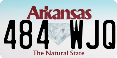 AR license plate 484WJQ