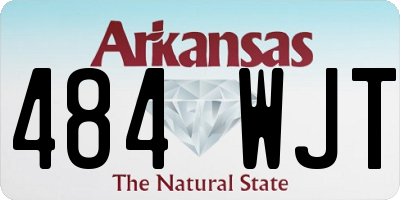 AR license plate 484WJT