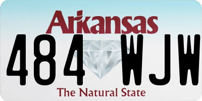 AR license plate 484WJW