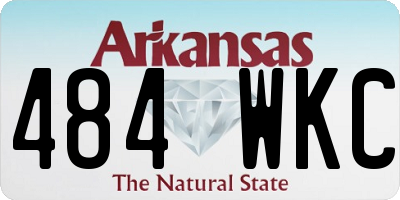 AR license plate 484WKC