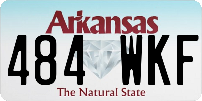 AR license plate 484WKF