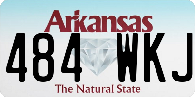 AR license plate 484WKJ