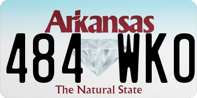 AR license plate 484WKO