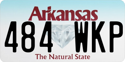 AR license plate 484WKP