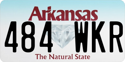 AR license plate 484WKR
