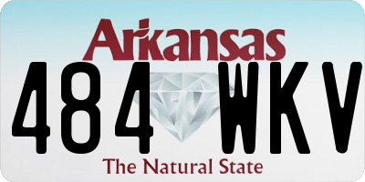 AR license plate 484WKV
