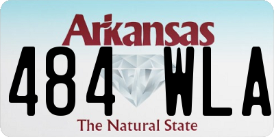 AR license plate 484WLA