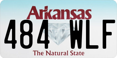 AR license plate 484WLF
