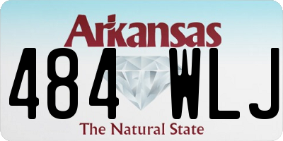 AR license plate 484WLJ