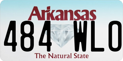 AR license plate 484WLO