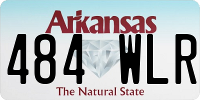 AR license plate 484WLR