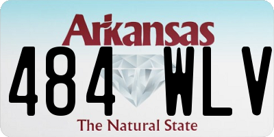 AR license plate 484WLV