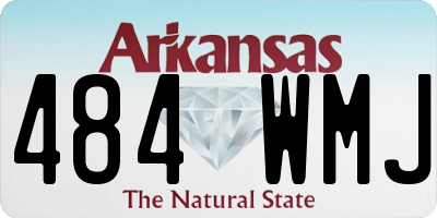AR license plate 484WMJ