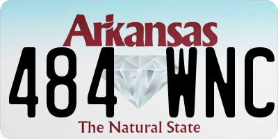 AR license plate 484WNC