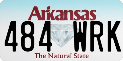 AR license plate 484WRK